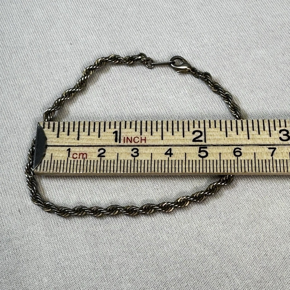 Classic Silver Rope Chain Bracelet - Picture 3 of 3